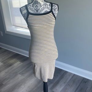 Stripped black and yellow Dress